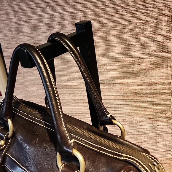 CELINE LEATHER SATCHEL - Picture 3 of 6